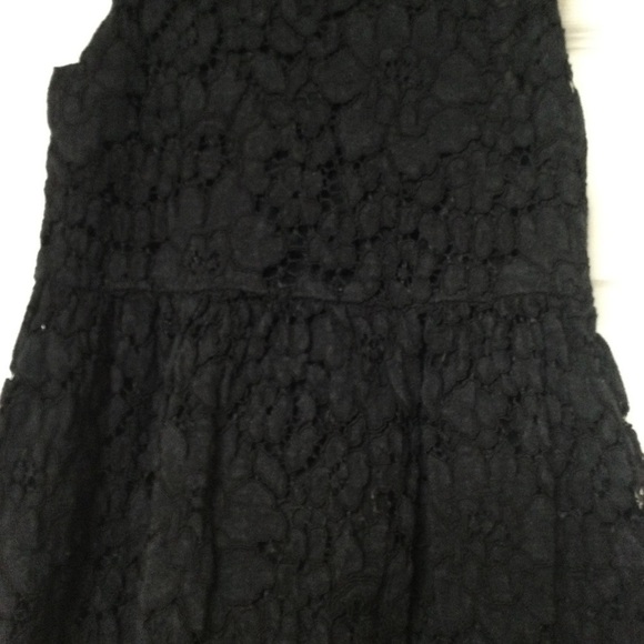 Kids black lace overlay dress - Picture 3 of 12